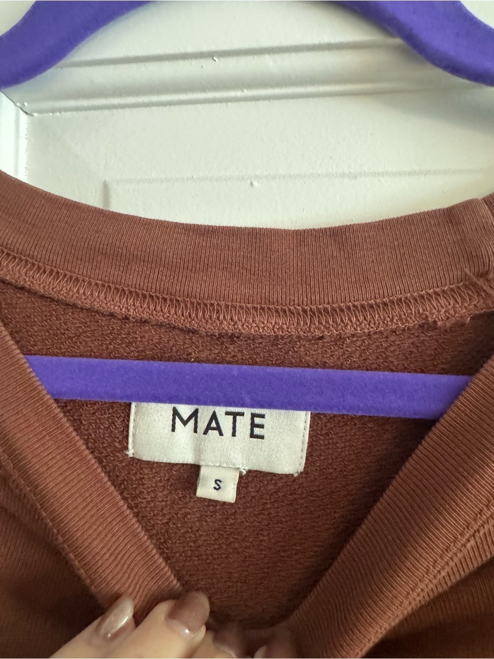 MATE the Label Organic Cotton Terry Sweat Set Joggers Crewneck Small SEE PHOTOS - Picture 3 of 9